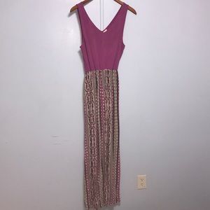 Fuchsia Floor Length Maxi Gown - Med.